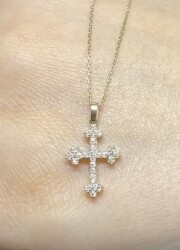 0.10 ct Londia Natural Diamond Cross Necklace / 1138624 - Londia Jewellery