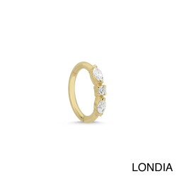  0.10 ct Natural Diamond Marquise Cut Hoop Piercing / Diamond Helix Piercing / 1140793 - Londia Jewellery