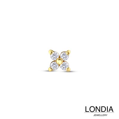 0.12 ct Londia Doğal Pırlanta Tragus Piercing / 1144223 - 1