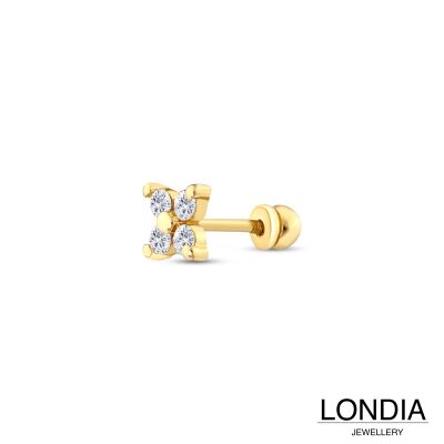 0.12 ct Londia Doğal Pırlanta Tragus Piercing / 1144223 - 2