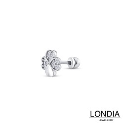 0.12 ct Londia Doğal Pırlanta Yonca Tragus Piercing / 1144145 - 3