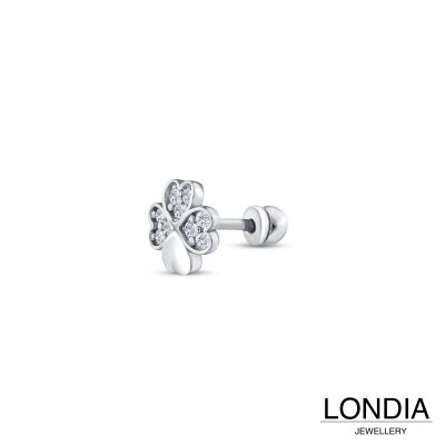 0.12 ct Londia Natural Diamond Clover Tragus Piercing / 1144145 - 3