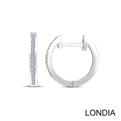 0.10 ct Londia Natural Diamond Hoop Earring / 1125094 - Londia Jewellery