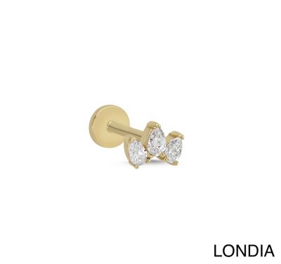 0.15 ct Doğal Pırlanta Damla Kesim Kıkırdak Piercing / 1140715 - 1