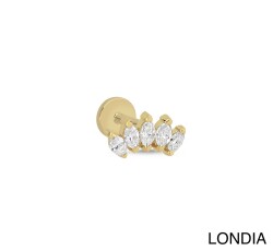 0.17 ct Londia Doğal Pırlanta Markiz Kesim Piercing / 1140787 - 1