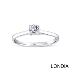 0.20 ct Diamond Minimalist Engagement Ring / 1124052 - Londia Jewellery