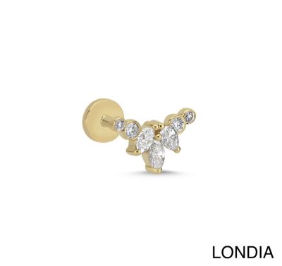 0.20 ct Londia Doğal Pırlanta Markiz Kesim Conch Piercing / 1140733 - 1