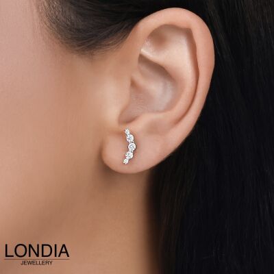 0.20 ct Londia Natural Diamond Screw Back Cartilage Piercing / 1143331 - 2