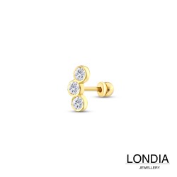 0.20 ct Londia Natural Diamond Screw Back Cartilage Piercing / 1144244 - 2