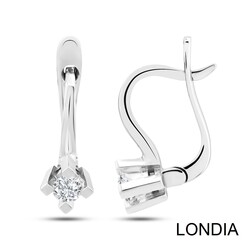 0.20 ct Londia Natural Diamond Solitaire Hoop Earring / 1114776 - Londia Jewellery