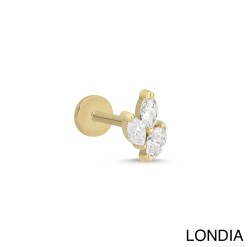 0.25 ct Londia Natural Diamond Marguise Cut Tragus Piercing / 1140709 - 