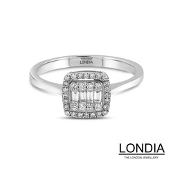 0.29 ct Diamond Engagement Ring / Baguette Ring /1116478 - Londia Jewellery