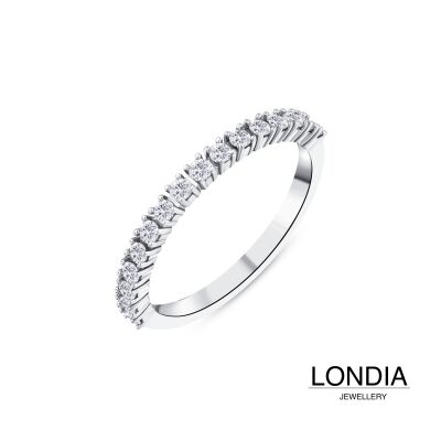 0.30 ct Londia Natural Diamond Half Eternity Wedding Ring / 1117980 - 1