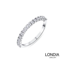 0.30 ct Londia Natural Diamond Half Eternity Wedding Ring / 1117980 - 