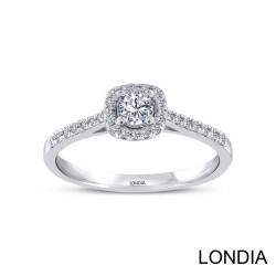 0.30 ct Londia Natural Diamond Engagement Halo Ring / 1124727 - Londia Jewellery