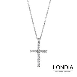 0.30 Karat Londia Diamant Kreuz Halskette / 1118628 - Londia Jewellery