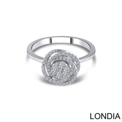 0.30 Karat Londia Gül Model Pırlanta Yüzük / 1129341 - 2