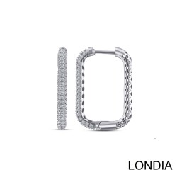 0.37 ct Paperclip Diamond Hoop Earrings 1124771 - Londia Jewellery