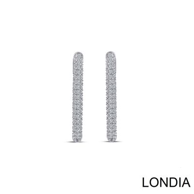 0.37 ct Paperclip Diamond Hoop Earrings 1124771 - 3