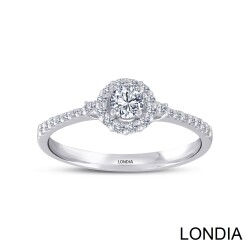 0.40 ct Londia Mira Diamond Halo Engagement Ring / 1126257 - Londia Jewellery