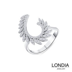 0.40 ct Londia Natural Diamond Design Fashion Ring / 1144670 - 3