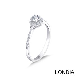 0.40 Karat Londia Natürlicher Diamant Mira Verlobungsring / 1126257 - 2