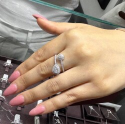 0.43 ct Diamond Ring/ Unique Round Cut Diamond Ring / Gold Ring / For Woman Gift Ring / Fashion Ring /1133462 - Londia Jewellery