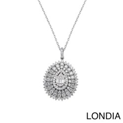 0.50 ct Londia Special Design Natural Diamond Necklace / F Rare White / 1136506 - Londia Jewellery