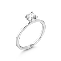 0.60 ct Natural Diamond Engagement Ring / F Color GIA Certificated / 1119685 - Londia Jewellery