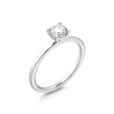 0.60 ct Natural Diamond Engagement Ring / F Color GIA Certificated / 1119685 - 1