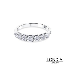 0.60 ct. Londia Natural Diamond Half Eternity Wedding Ring /1141169 - 2