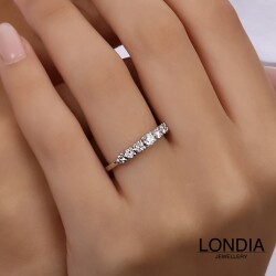 0.60 ct. Londia Natural Diamond Half Eternity Wedding Ring /1141169 - 3