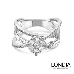 0.62 ct Diamond Lines Fashion Ring / 1123723 - Londia Jewellery