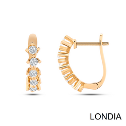 0.62 ct Five Stone Diamond Hoop Earrings 1121929 - Londia Jewellery