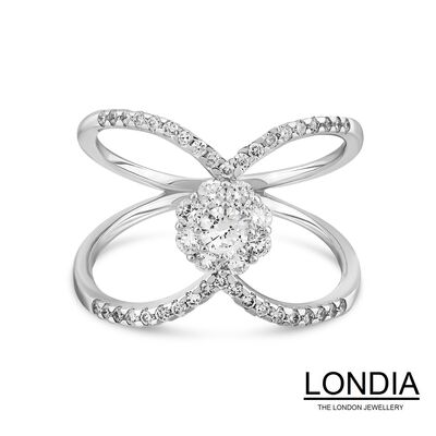 0.68 ct Diamond Double Band Fashion Ring / 1122018 - 1