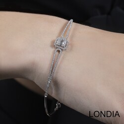 0.69 ct Diamond Bracelet / Baguette Diamond Bracelet / 14K Gold Bracelet / Anniversary Gift / 1123164 - Londia Jewellery