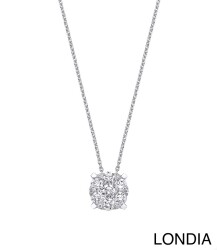 0.70 ct Londia Natural Diamond Magic Cluster Necklace / F Rare White / 1138207 - Londia Jewellery