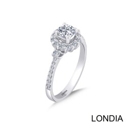 0.70 Karat Londia Natürlicher Diamant Mira Verlobungsring / 1126260 - 2