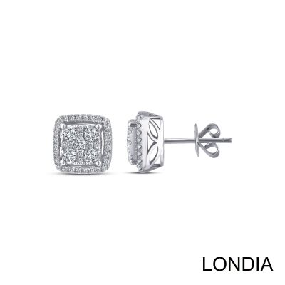 0.76 ct Diamond Brillant Earring /Wedding Gift / 1126804 - 1