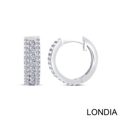 0.80 ct Diamond Hoop Earring / 1126271 - Londia Jewellery