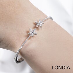 0.96 ct Diamond Clover Bracelet / 1122111 - Londia Jewellery