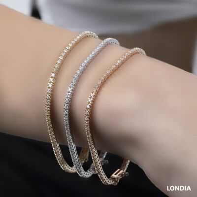 1 Karat Londia Natürlicher Diamant Tennis Armband / 1112514 - 2