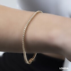 1 Karat Londia Natürlicher Diamant Tennis Armband / 1112514 - 4