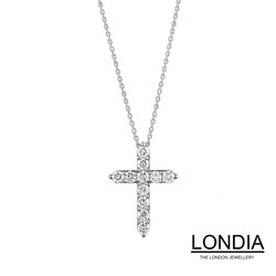 1.10 ct Londia Natural Diamond Cross Necklace / 1117823 - Londia Jewellery