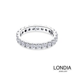 1.10 ct. Londia Natural Diamond Eternity Wedding Ring /1123595 - 2