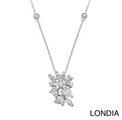 1.10 ct Londia Natural Marquise and Drop Cut Special Design Diamond Necklace /1137970 - Londia Jewellery