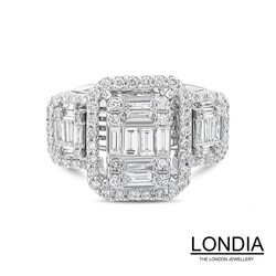 1.21 ct Diamond Baguette Engagement Ring / 1124272 - Londia Jewellery