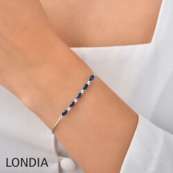 1.40 ct Sapphire and 0.03 ct Diamond Bracelet / 1126592 - Londia Jewellery