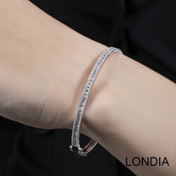 1.40 ct Diamond Baguette Bracelet / 14K Gold Bracelet / Anniversary Gift / 1122717 - Londia Jewellery