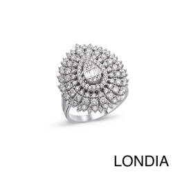 1.50 ct Londia Special Design Natural Diamond Fashion Ring / F Rare White / 1132567 - Londia Jewellery